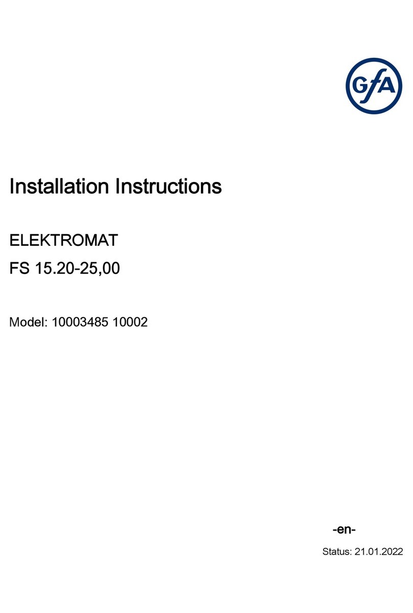 GFA 10003485 10002 installation instructions