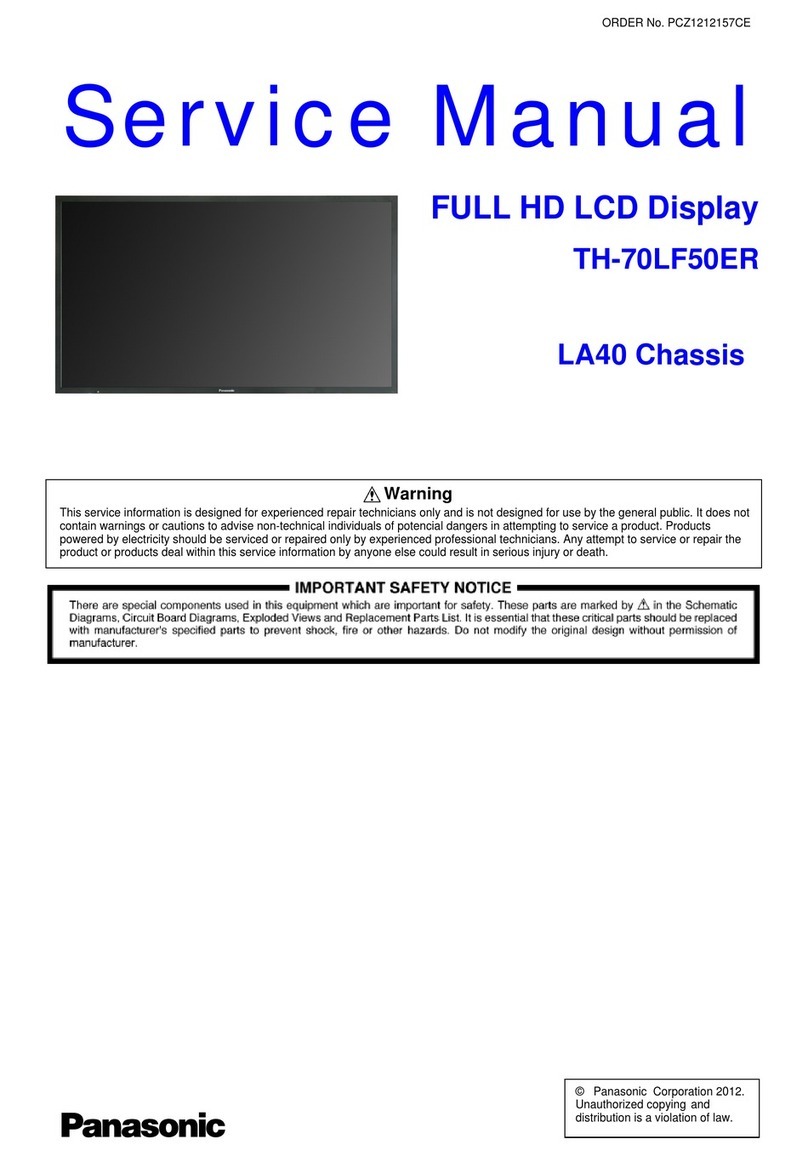 Panasonic TH-70LF50ER User manual Panasonic TH-70LF50ER User manual