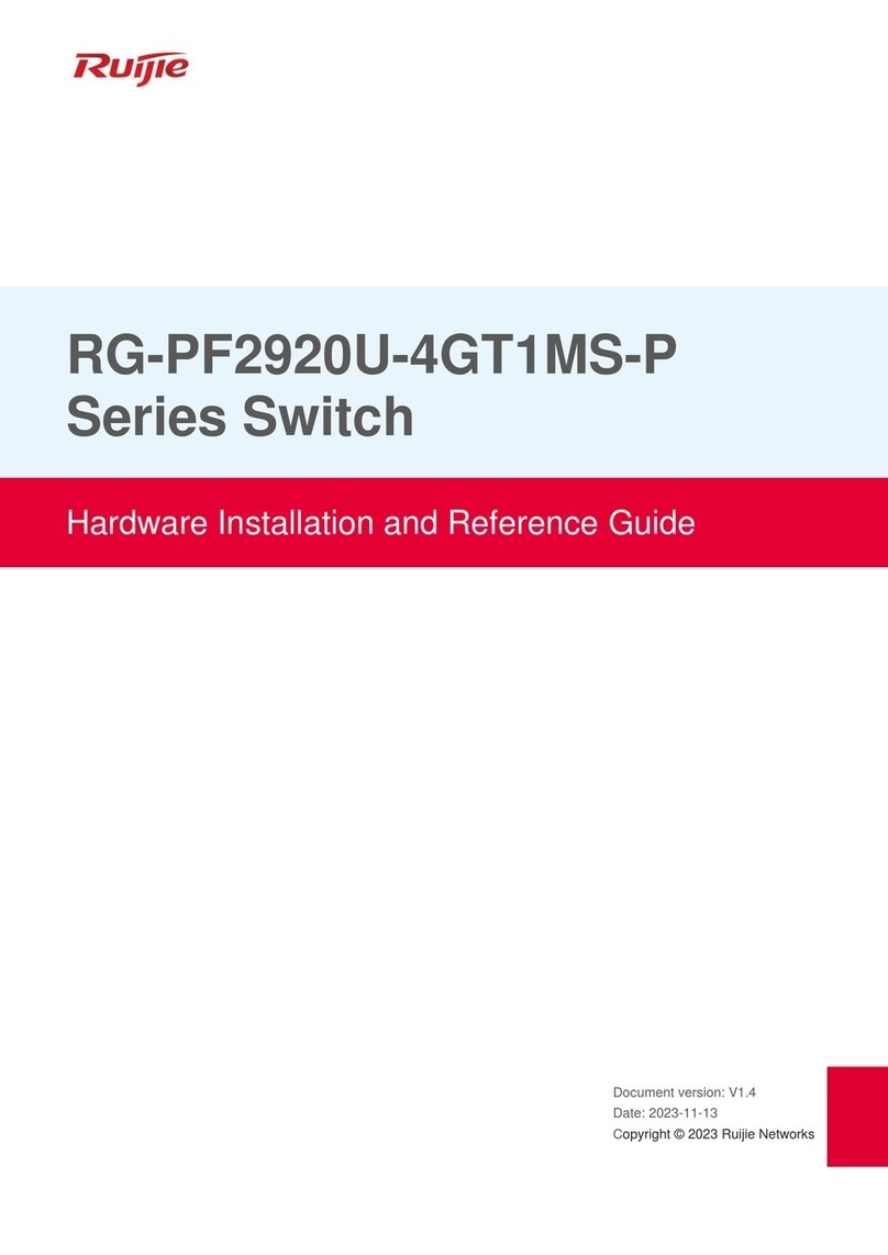 Ruijie RG-PF2920U-4GT1MS-P Series Installation and operating manual