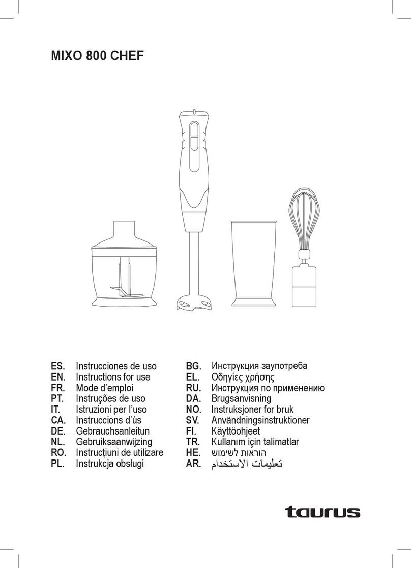Taurus MIXO 800 CHEF Instructions for use