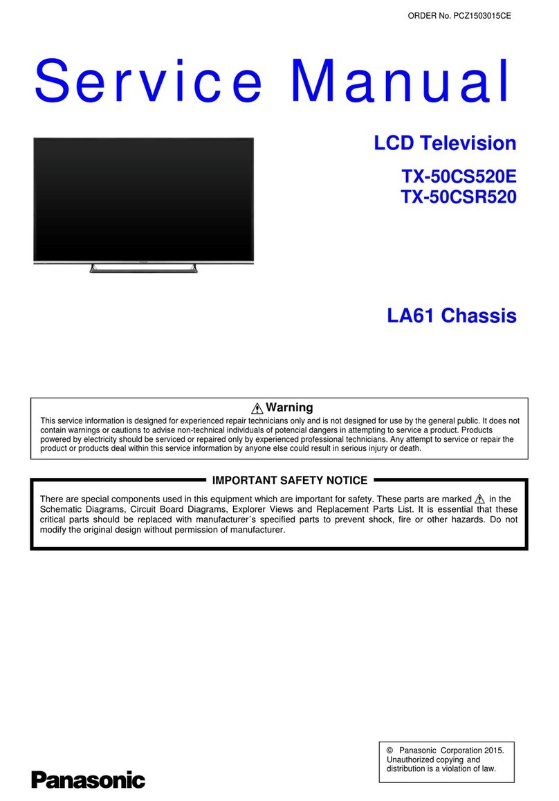 Panasonic VIERA TX-50CS520E Service manual