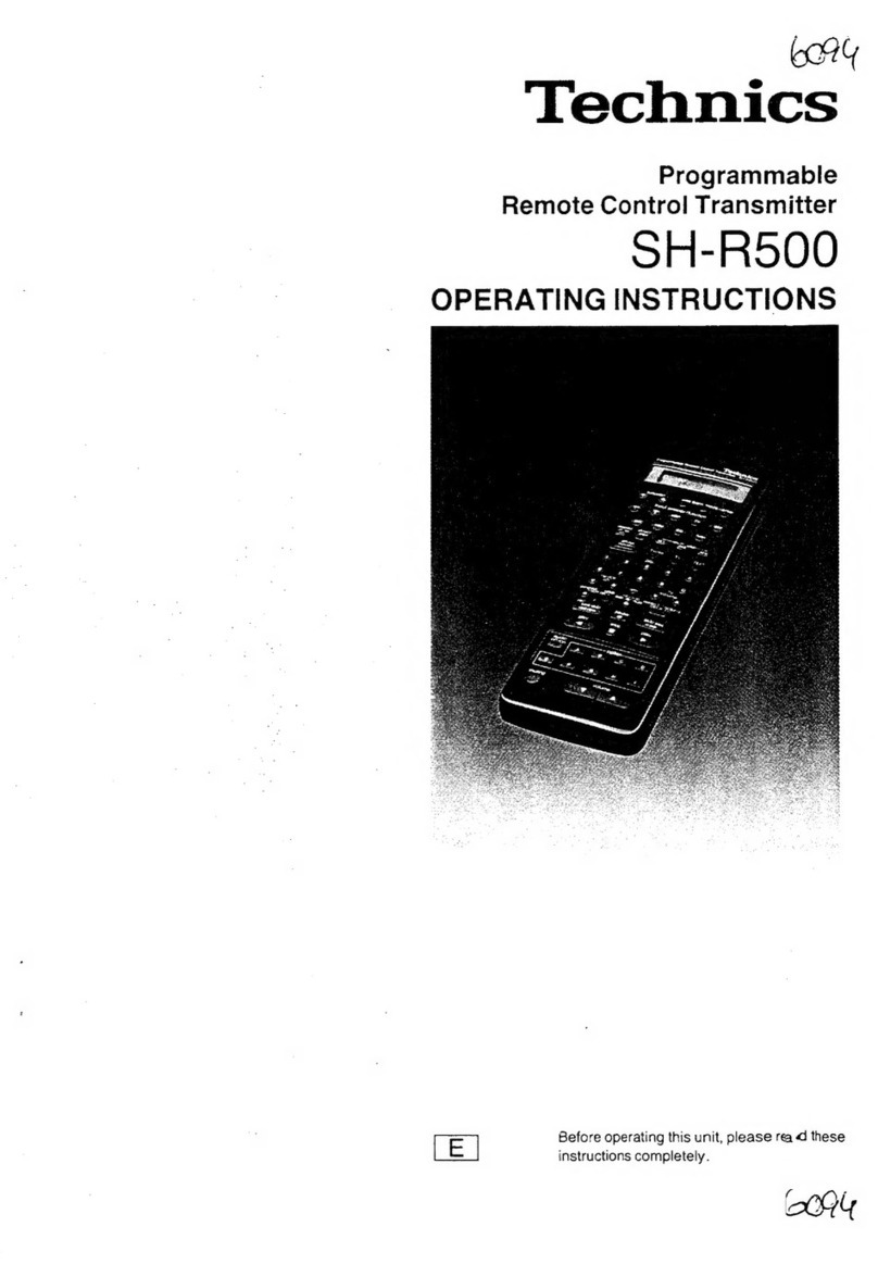 Technics SH-R500 operating instructions