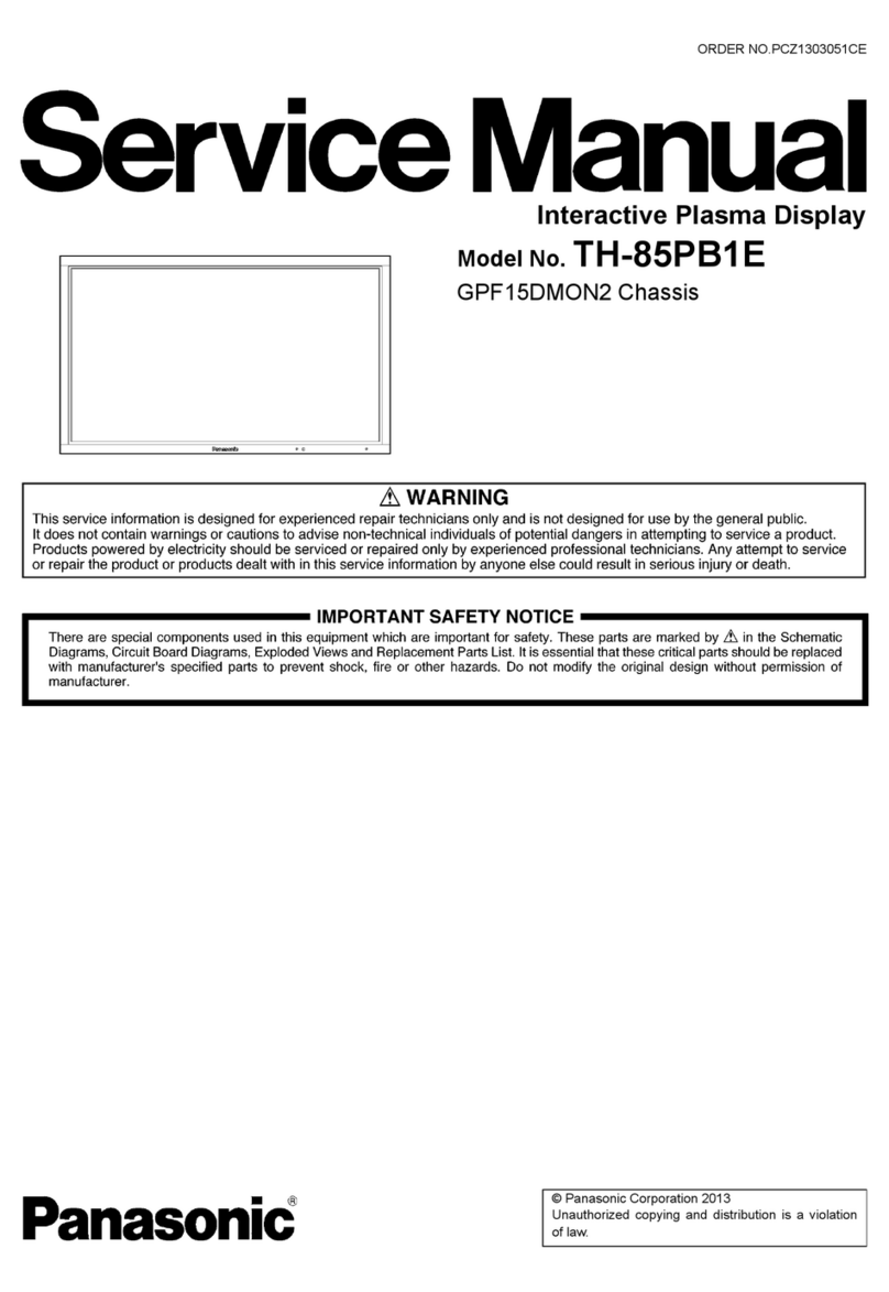 Panasonic TH-85PB1E User manual Panasonic TH-85PB1E User manual