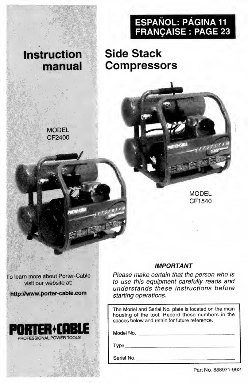Porter-Cable CF1540 instruction manual