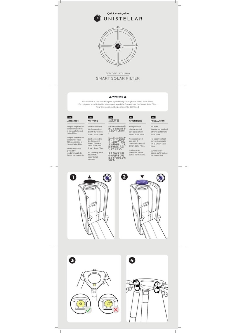 Unistellar SMART SOLAR FILTER quick start guide