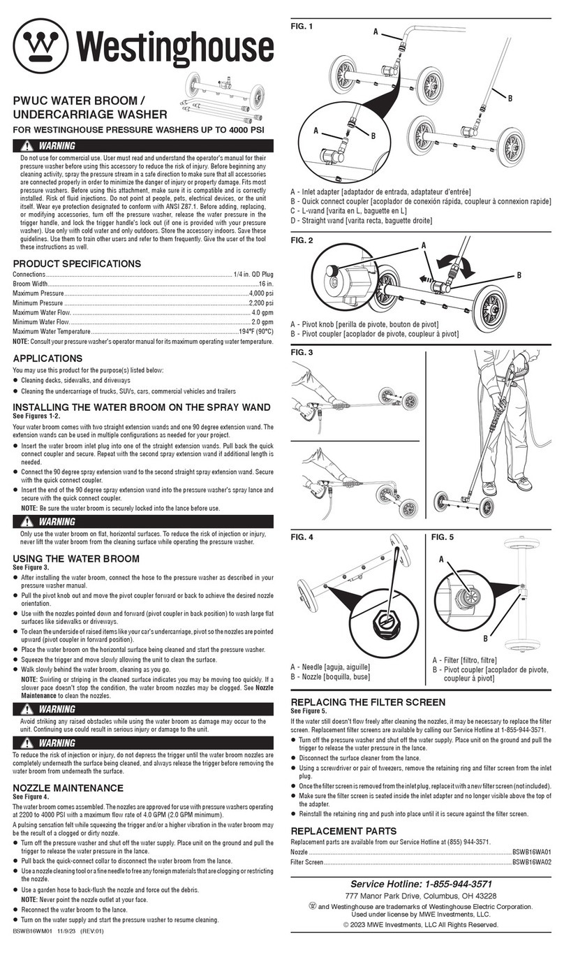 Westinghouse PWUC User manual
