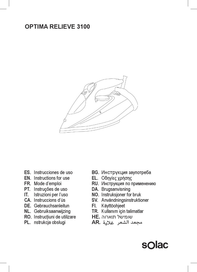 SOLAC OPTIMA RELIEVE 3100 User manual