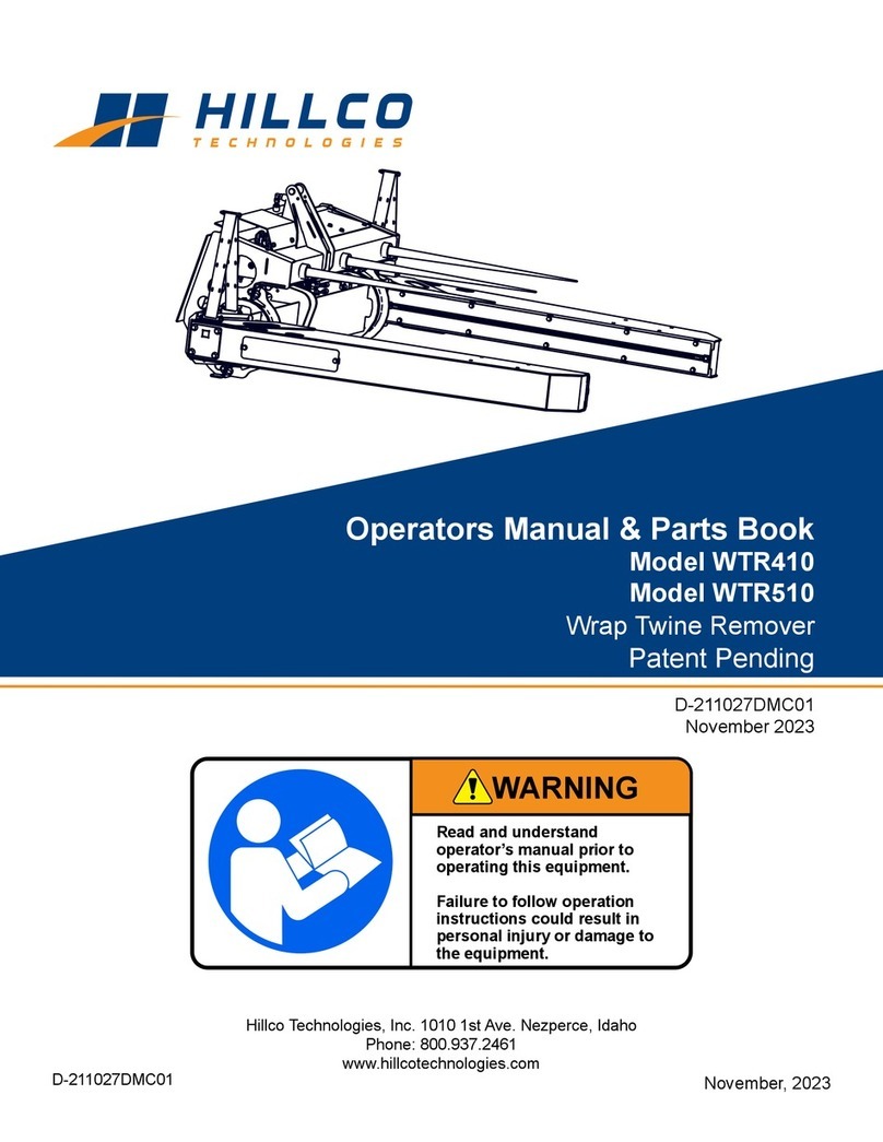 Hillco WTR410 User manual