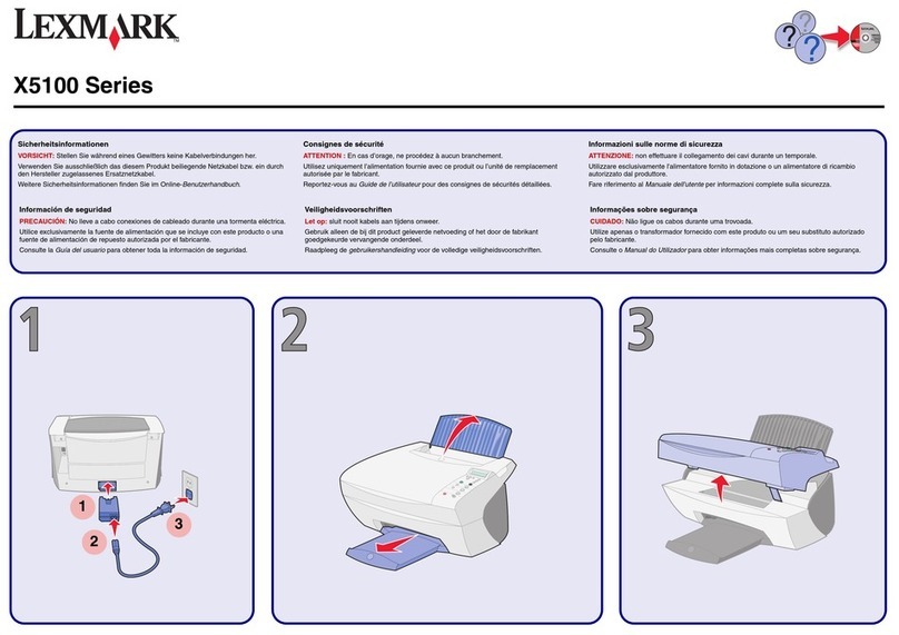 Lexmark X5100 Series User manual