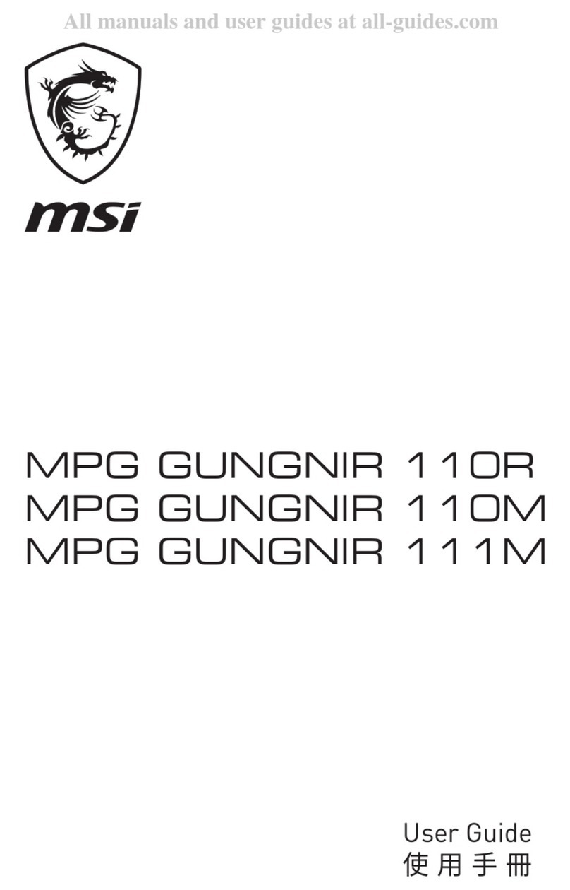 MSI MPG GUNGNIR 110R User manual MSI MPG GUNGNIR 110R User manual