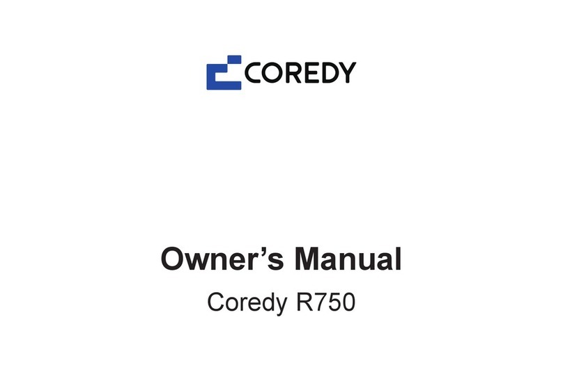 Coredy R750 owner's manual