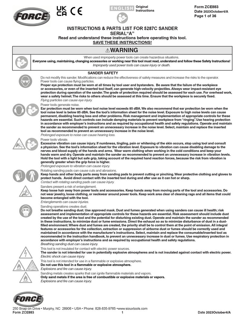 Force 5287C Operation manual
