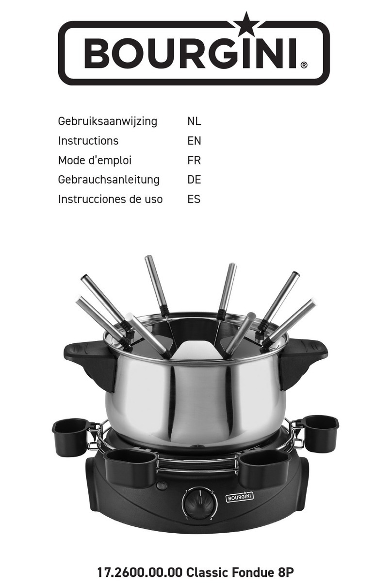 Bourgini Classic Fondue 8P User manual