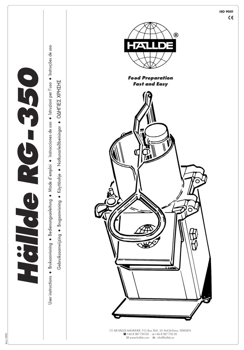 Hällde RG-350 User instructions