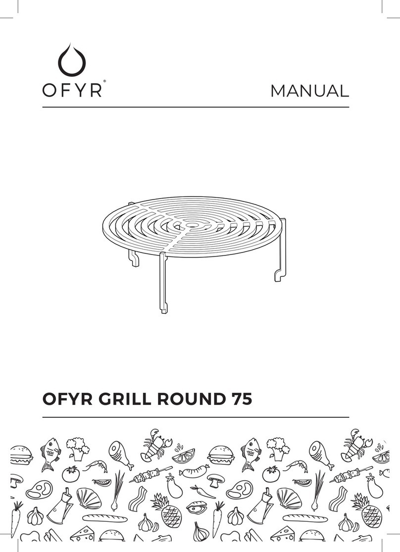 OFYR GRILL ROUND 75 User manual