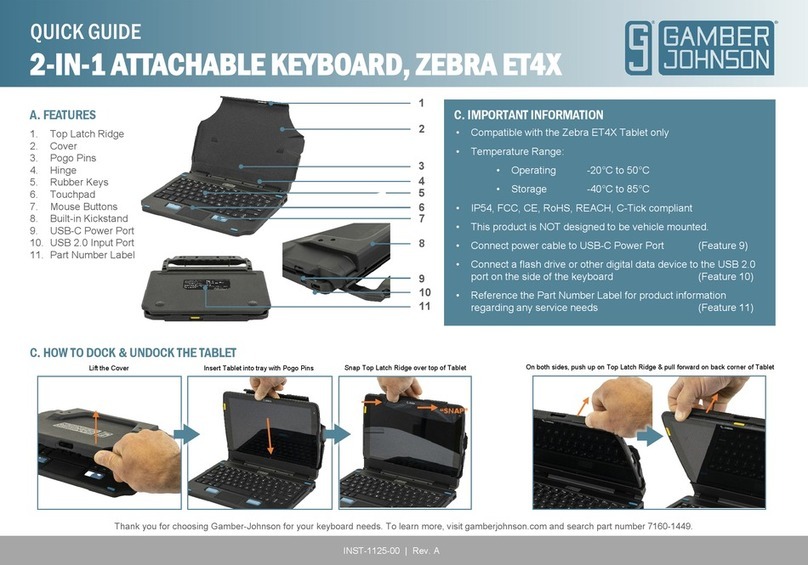 Gamber Johnson ZEBRA ET4X quick guide