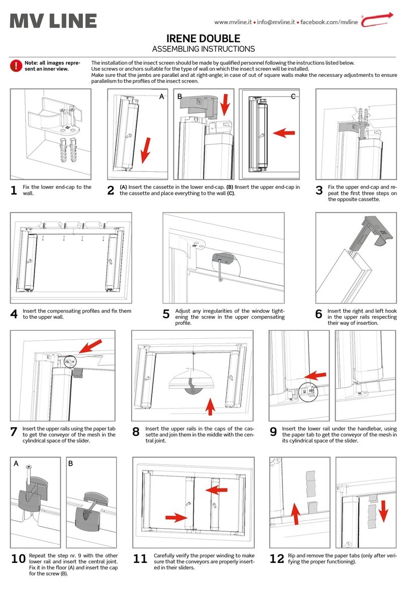MV LINE IRENE DOUBLE Assembling instructions
