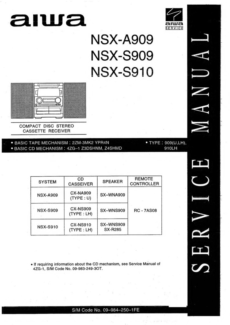 Aiwa NSX-A909 User manual
