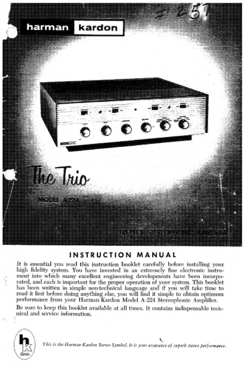 Harman Kardon The Trio User manual