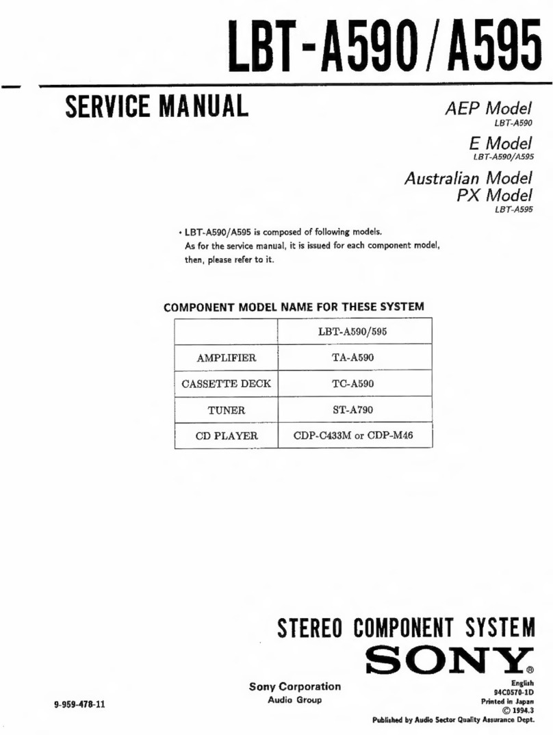 Sony LBT-A590 User manual