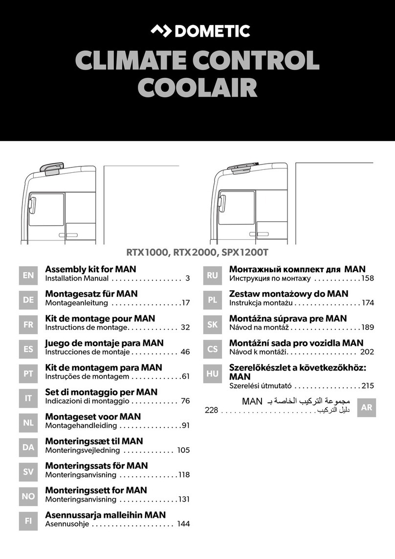 Dometic RTX1000 installation manual Dometic RTX1000 installation manual