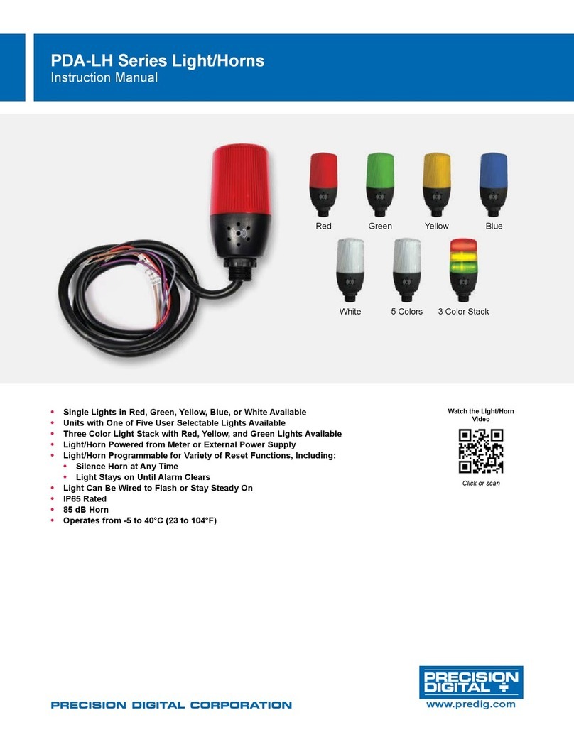 Precision Digital Corporation PDA-LH Series instruction manual