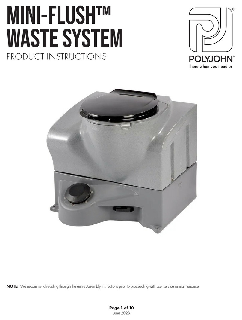 PolyJohn MINI-FLUSH MF02-1000 Product instructions