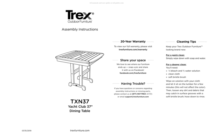 TREX Yacht Club TXN37 User manual TREX Yacht Club TXN37 User manual