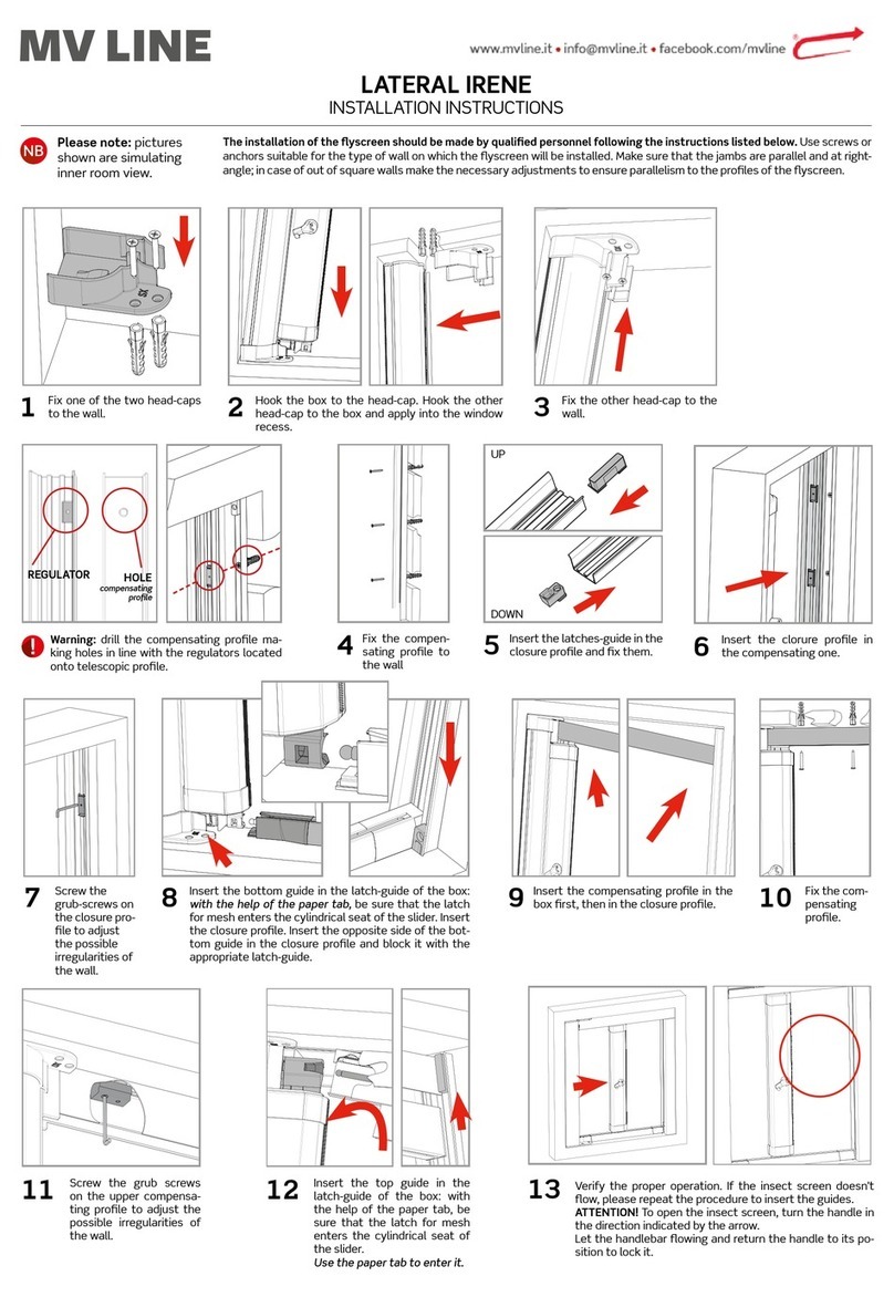 MV LINE LATERAL IRENE installation instructions