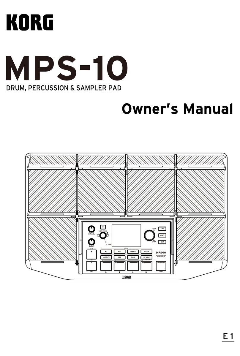 Korg MPS-10 owner's manual