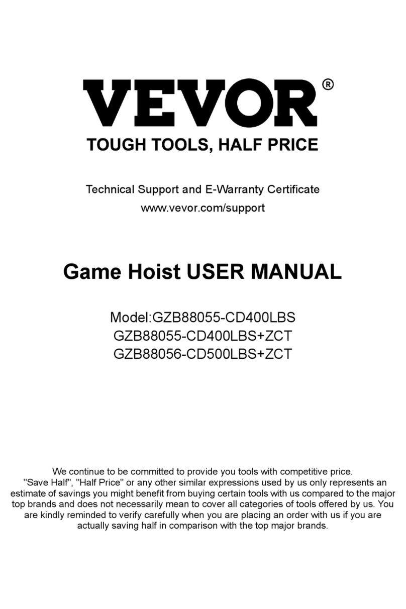 VEVOR GZB88055-CD400LBS user manual