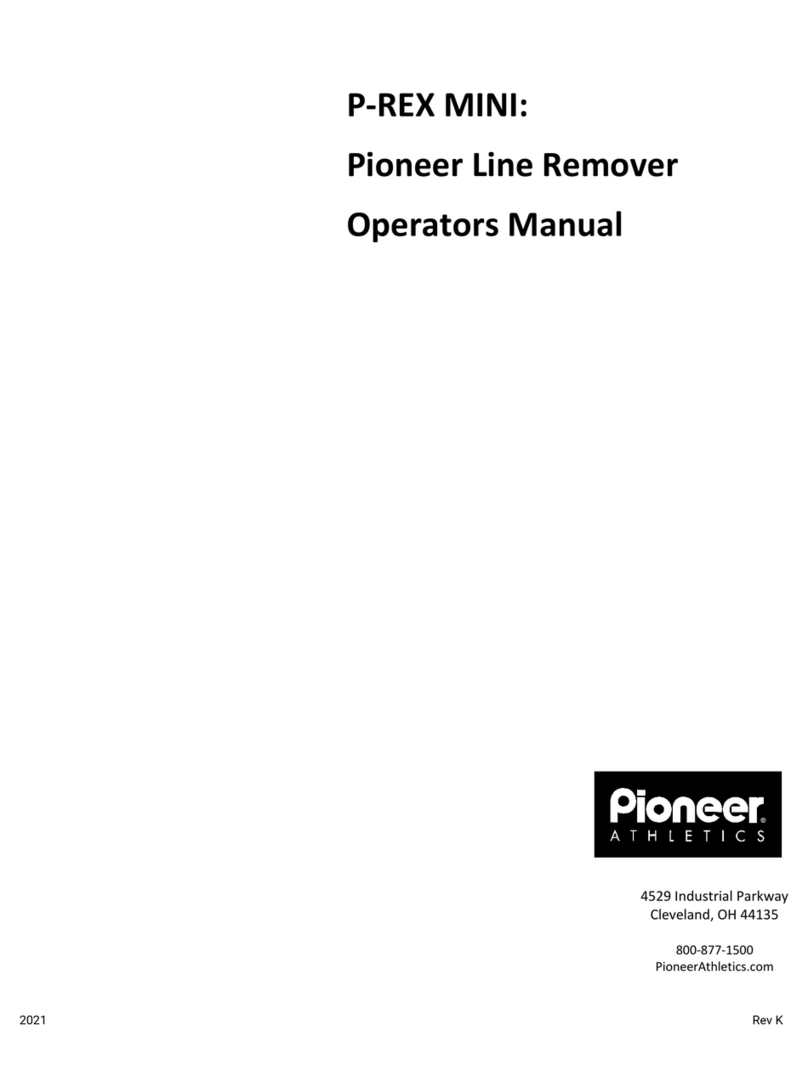 Pioneer Athletics P-REX MINI Operator's manual