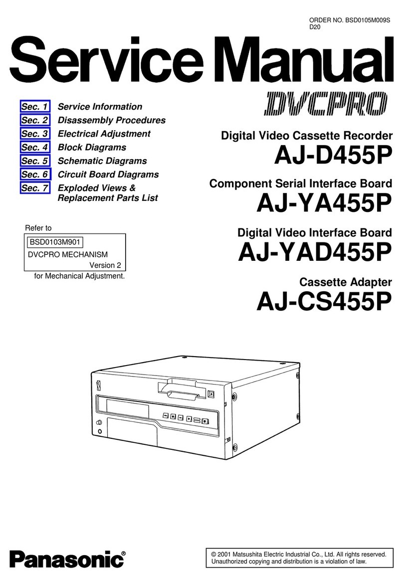 Panasonic AJ-D455P Service manual
