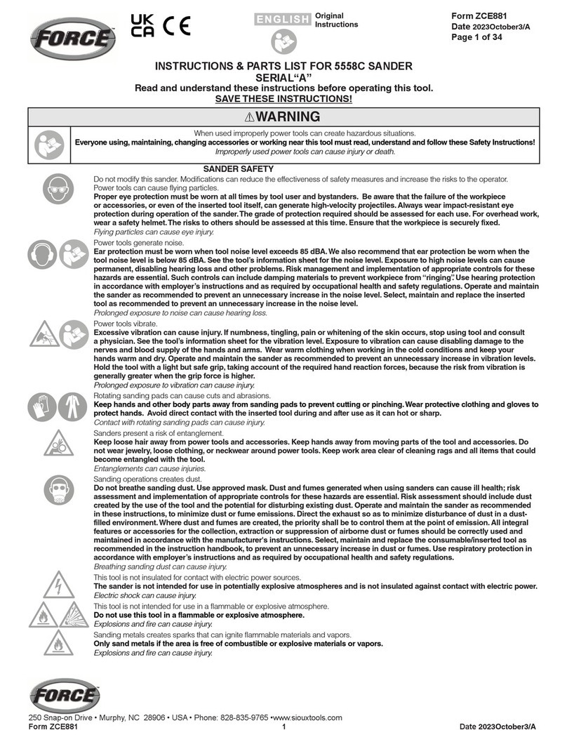 Force 5558C Instructions-parts list