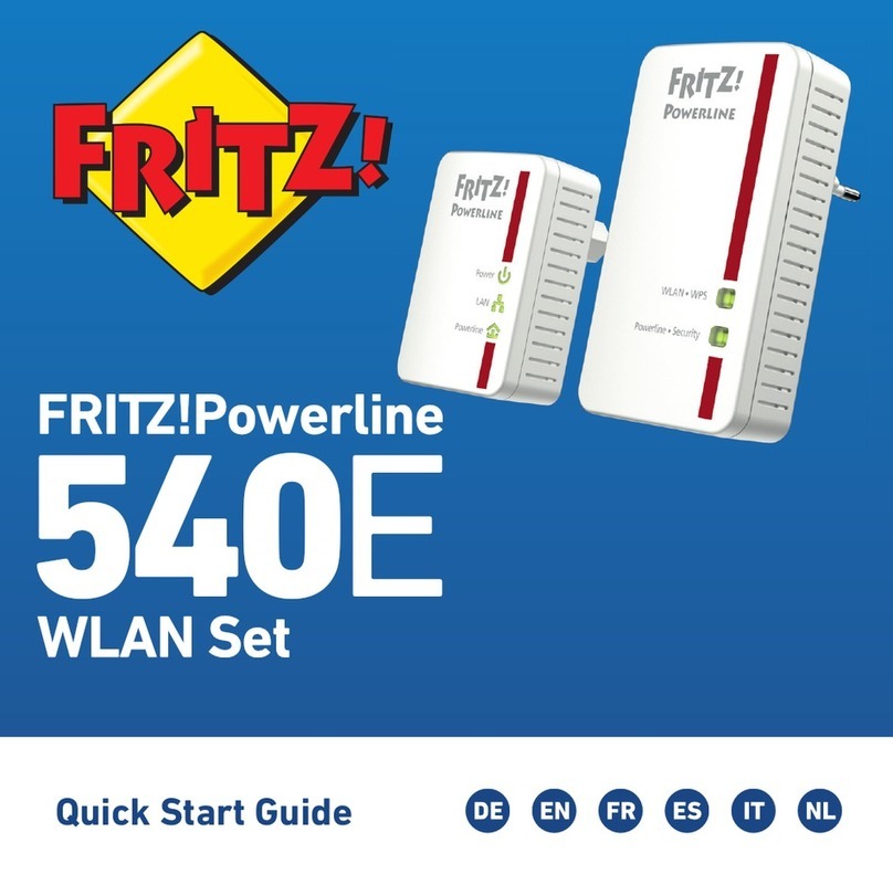 Fritz! Powerline 540e quick start guide