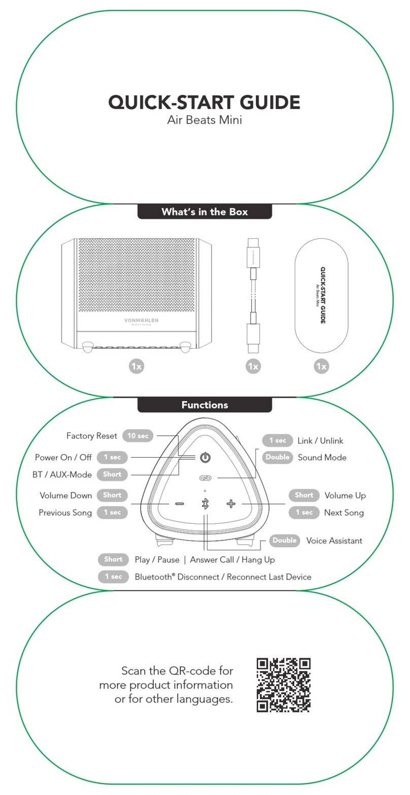 VONMÄHLEN Air Beats Mini quick start guide VONMÄHLEN Air Beats Mini quick start guide