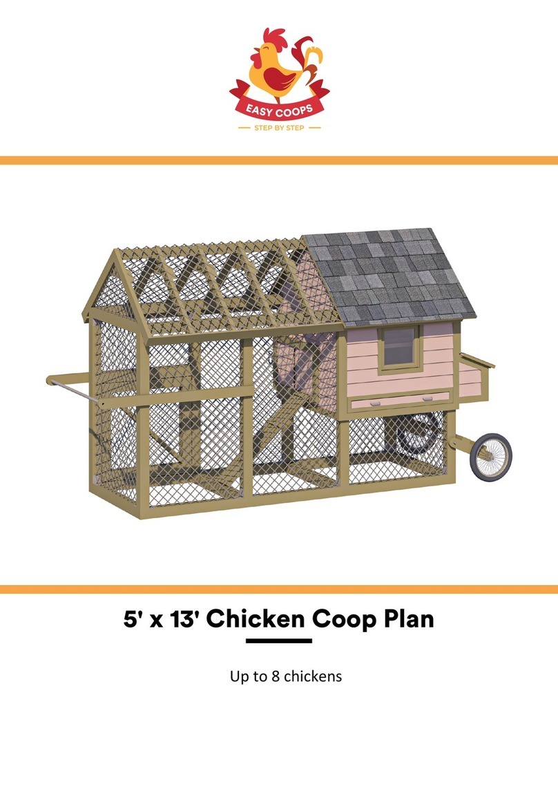 EASY COOPS 5x13 Chicken Coop Plan User manual EASY COOPS 5x13 Chicken Coop Plan User manual