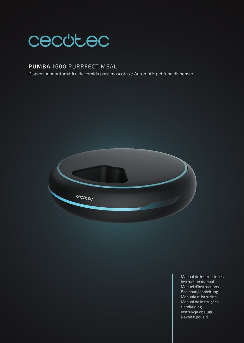 cecotec PUMBA 1600 PURRFECT MEAL User manual