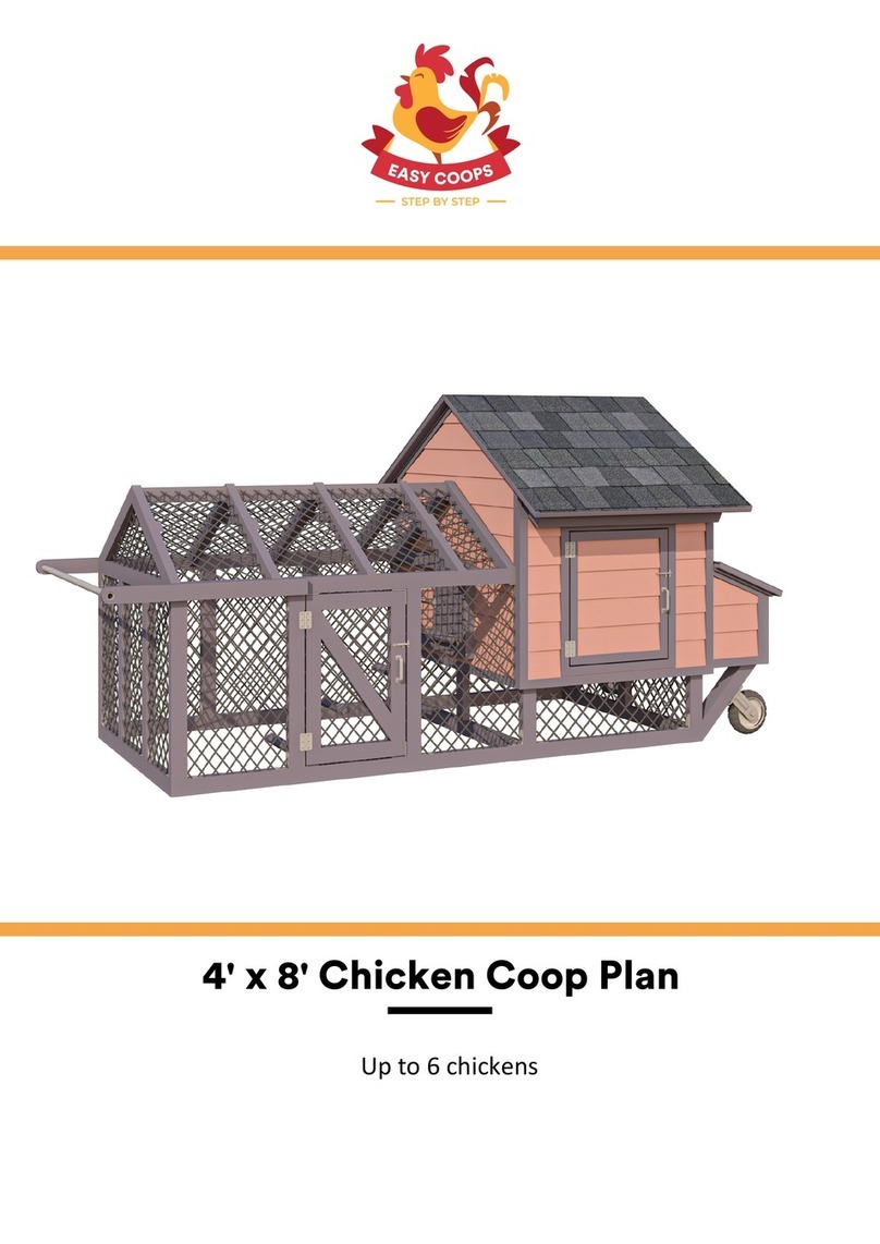 EASY COOPS Chicken Coop Plan 4x8 Assembly instructions