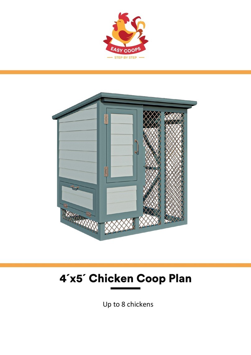 EASY COOPS Chicken Coop Plan 4x5 Assembly instructions