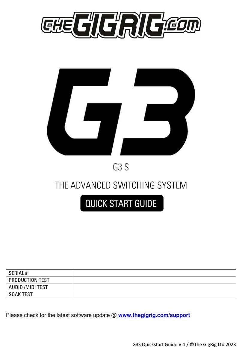 The GigRig G3 S quick start guide