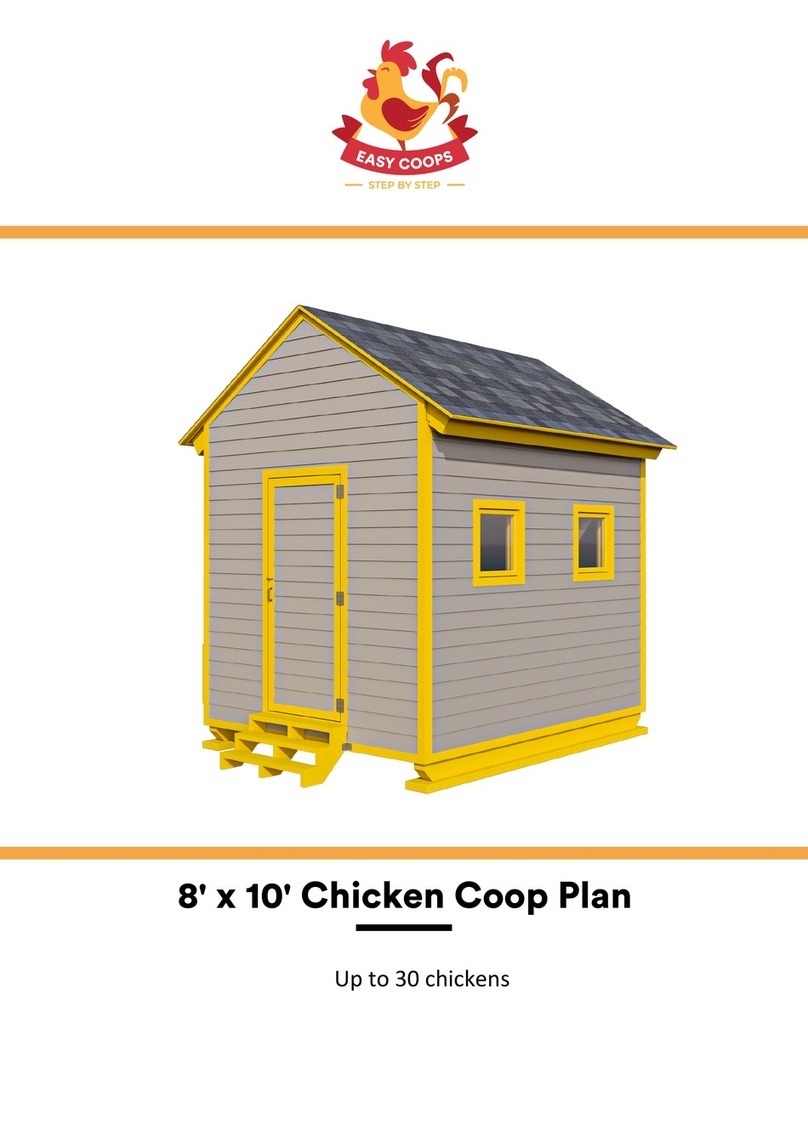EASY COOPS Chicken Coop Plan 8x10 Assembly instructions