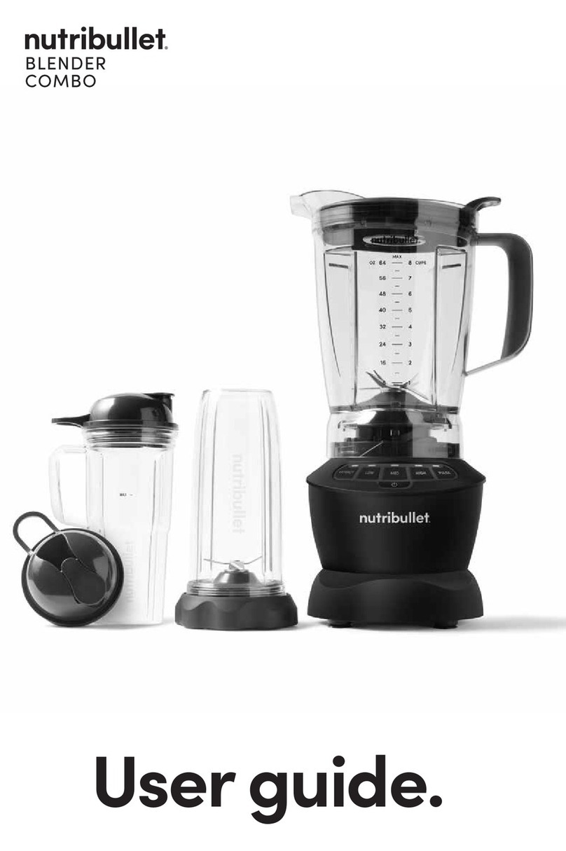 NUTRIBULLET Blender Combo User manual