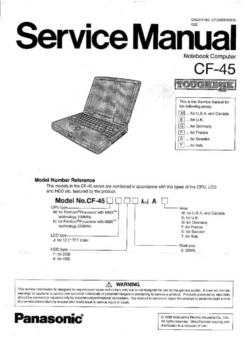 Panasonic CF-45 Series Service manual