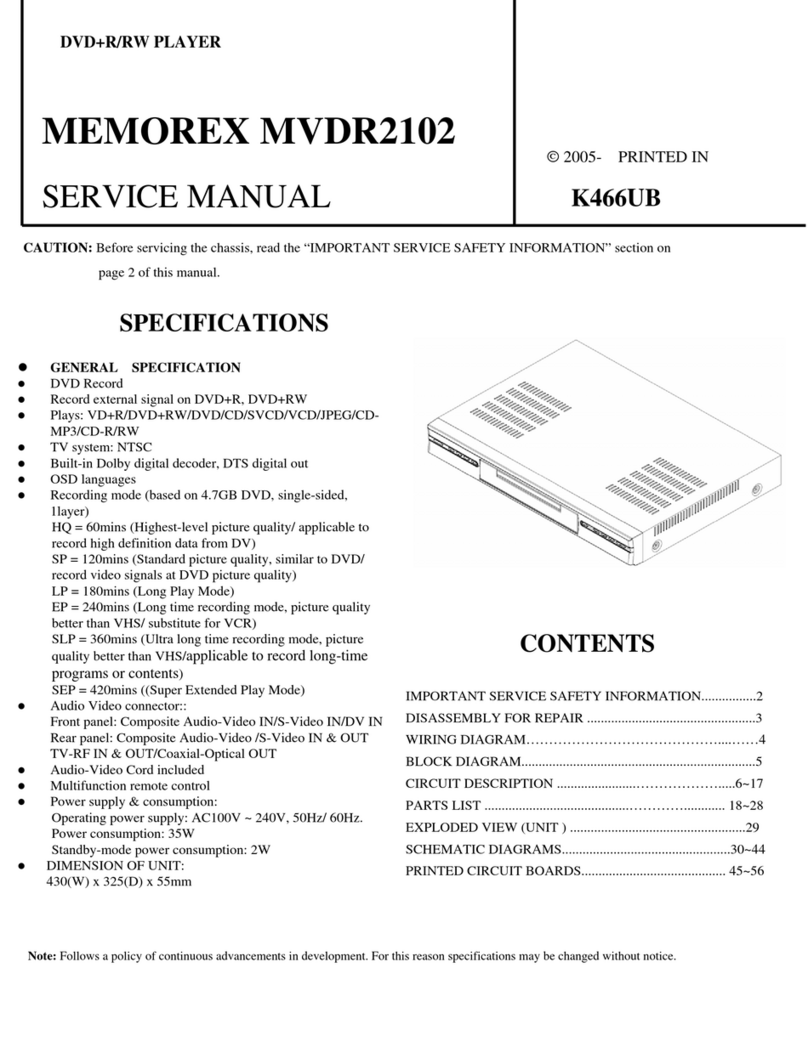 Memorex MVDR2102 User manual