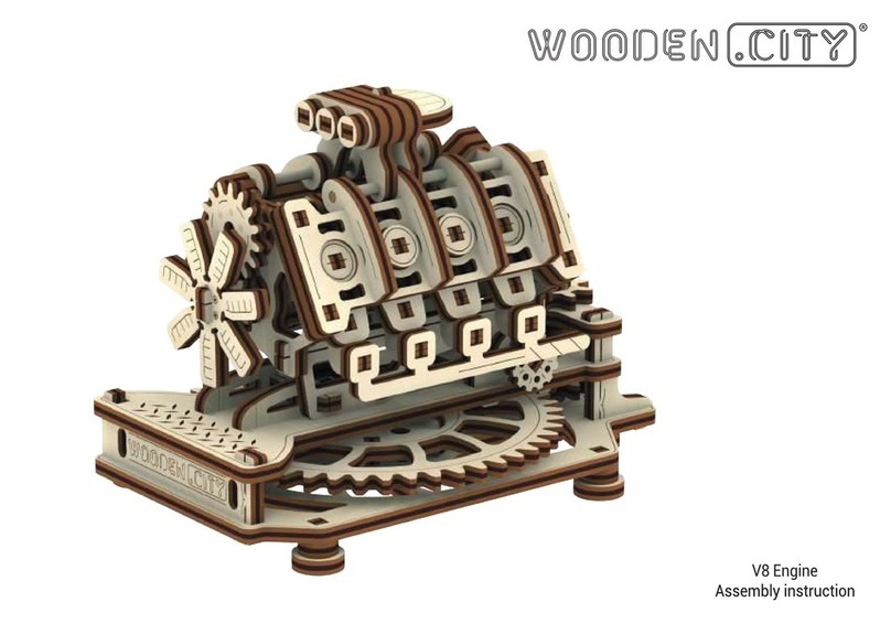 Wooden City V8 Engine Assembly instructions
