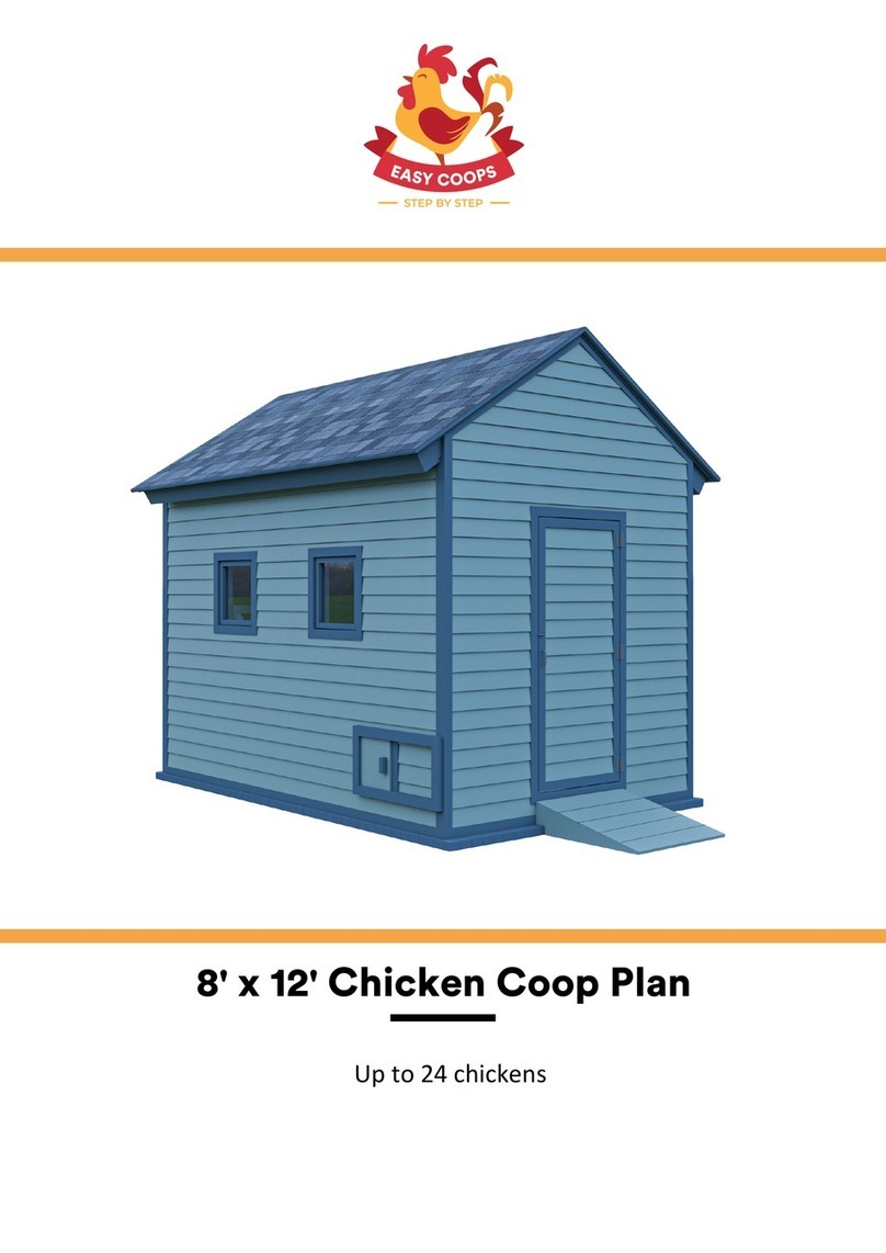 EASY COOPS Chicken Coop Plan 8x12 User manual EASY COOPS Chicken Coop Plan 8x12 User manual
