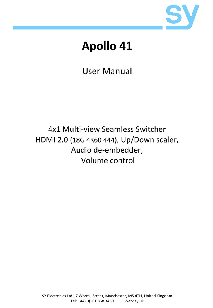 SY Apollo 41 User manual