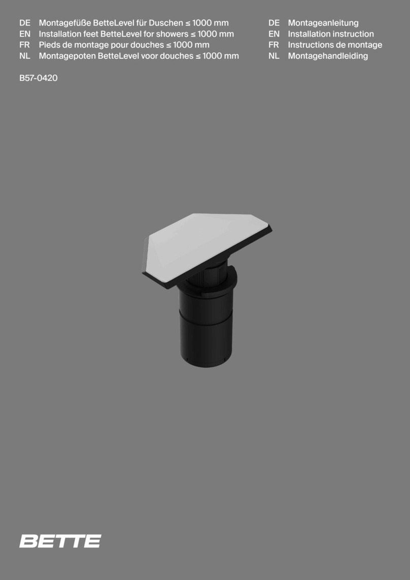 BETTE B57-0420 User manual