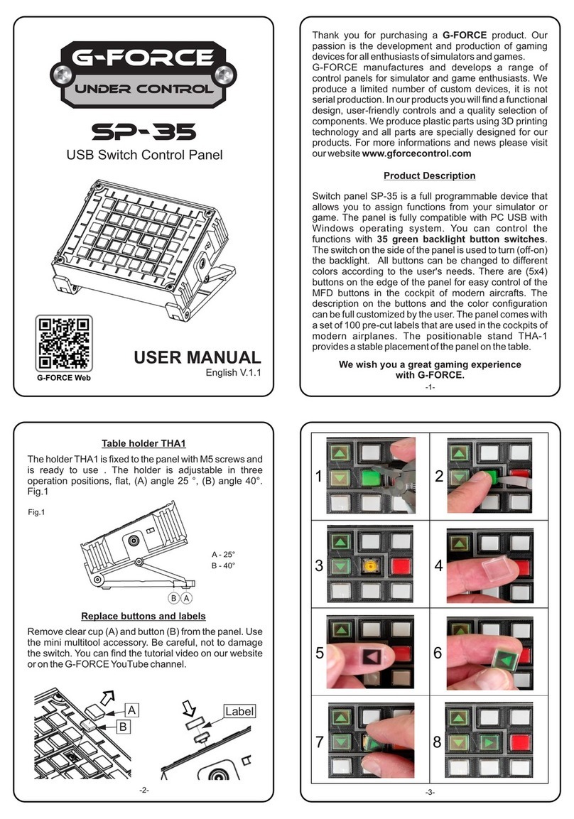 G-Force UNDER CONTROL SP-35 User manual